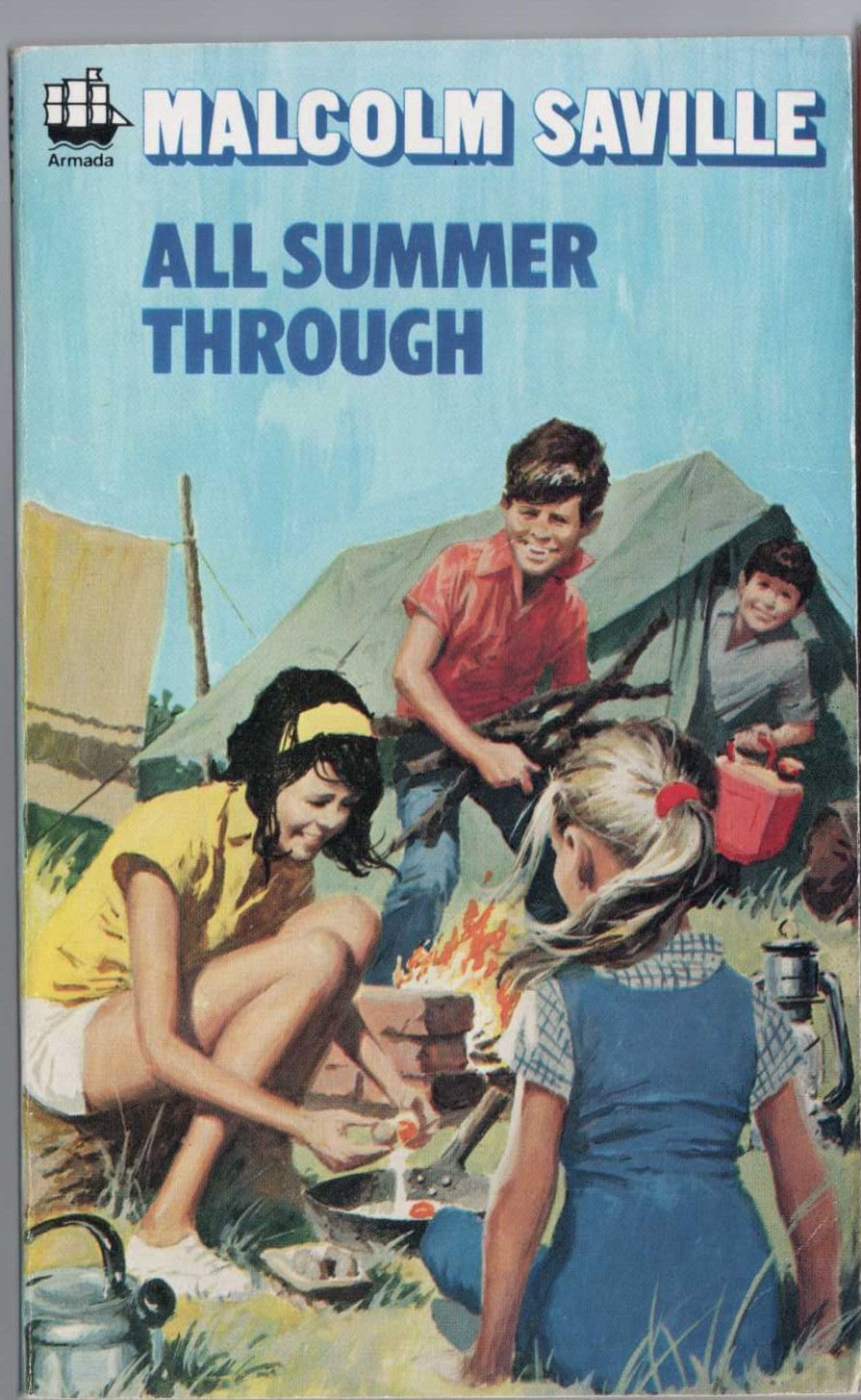 Malcolm Saville  ALL SUMMER THROUGH front book cover image