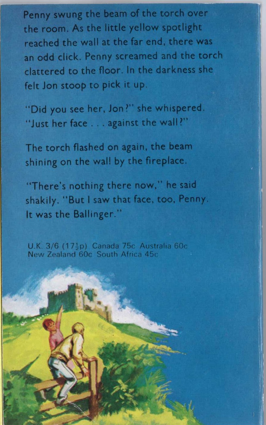 Malcolm Saville  THE GAY DOLPHIN ADVENTURE magnified rear book cover image