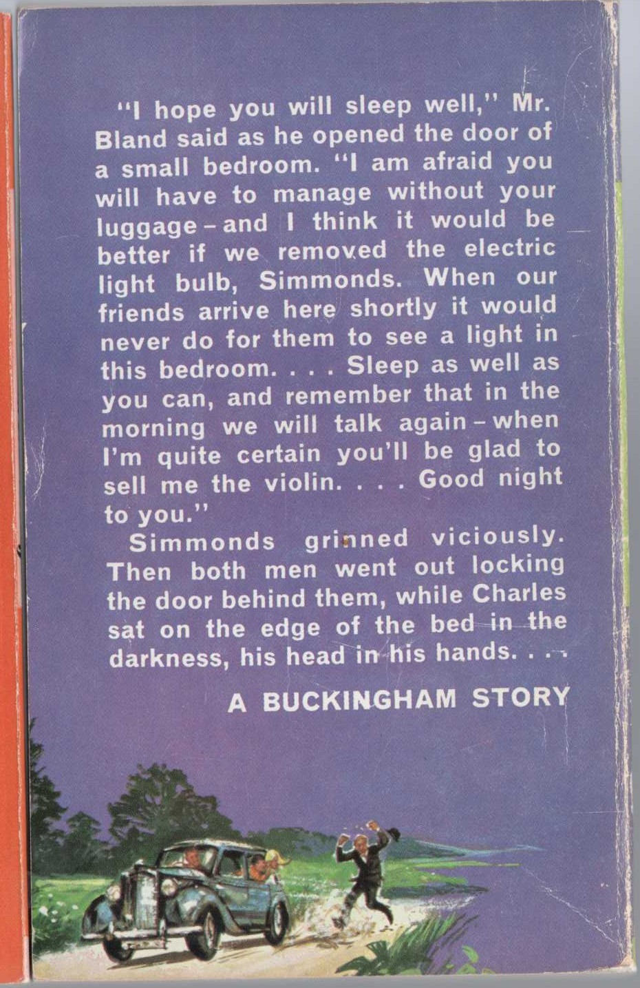 Malcolm Saville  THE MASTER OF MARYKNOLL magnified rear book cover image