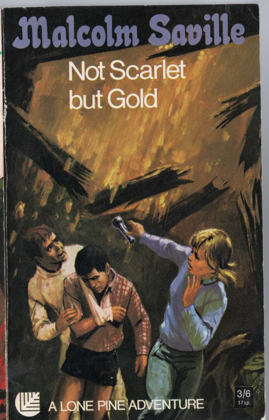 Malcolm Saville  NOT SCARLET BUT GOLD front book cover image