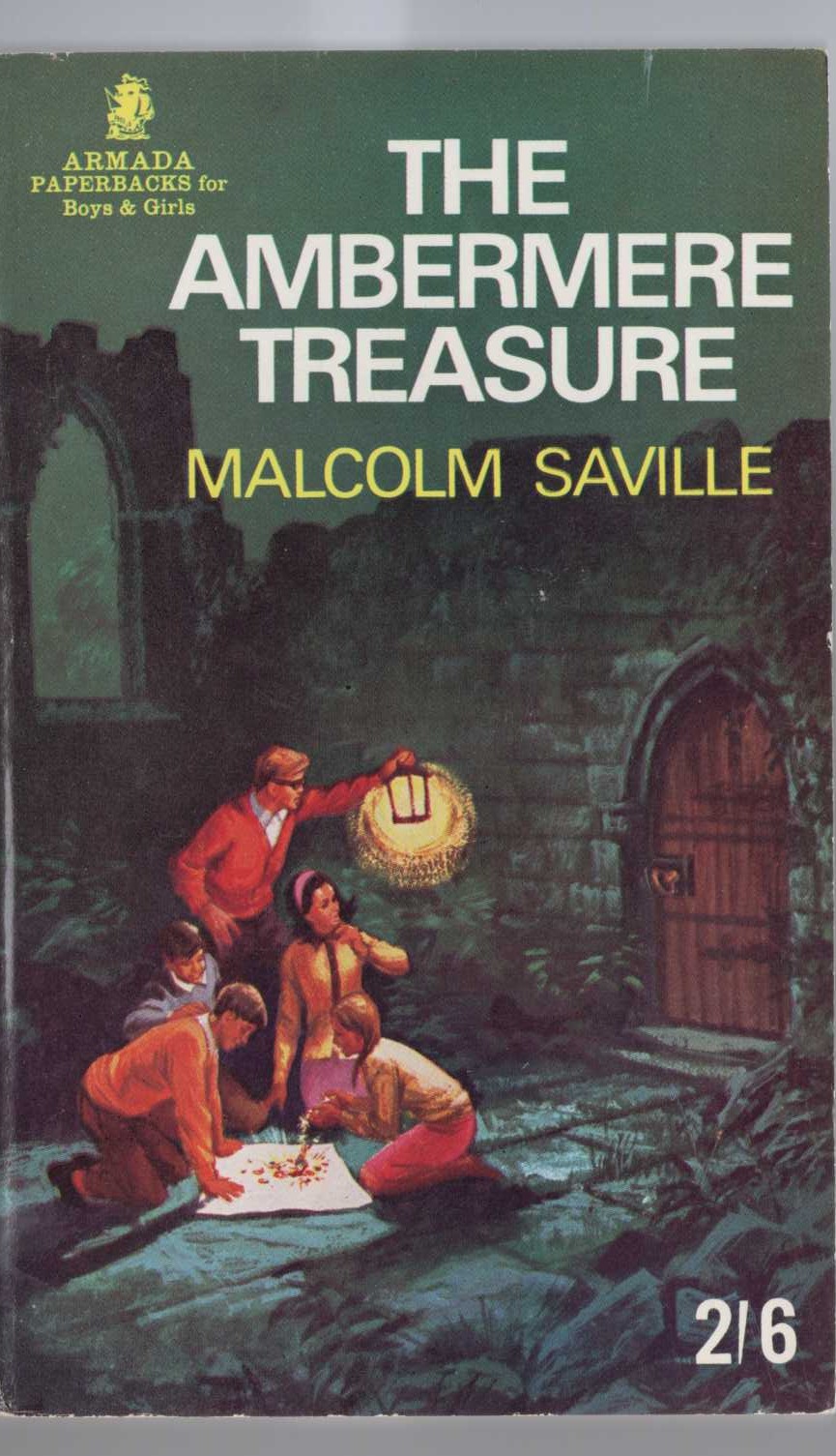 Malcolm Saville  THE AMBERMERE TREASURE front book cover image