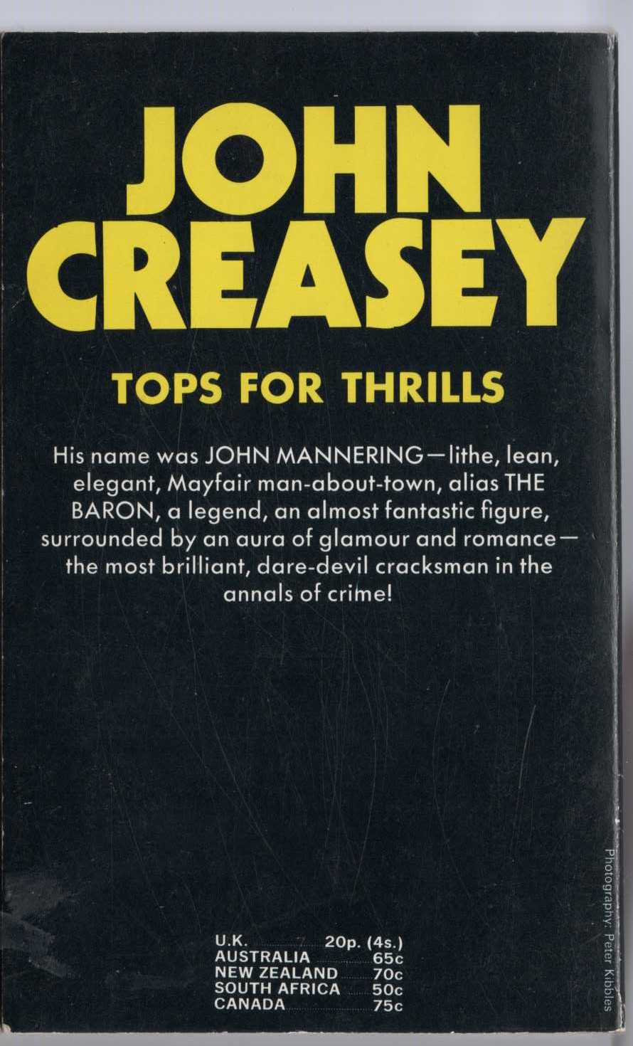 Anthony Morton  VERSUS THE BARON magnified rear book cover image