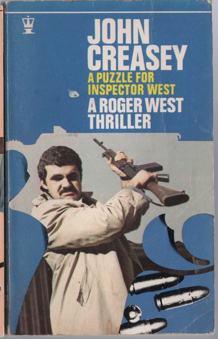 John Creasey  A PUZZLE FOR INSPECTOR WEST front book cover image