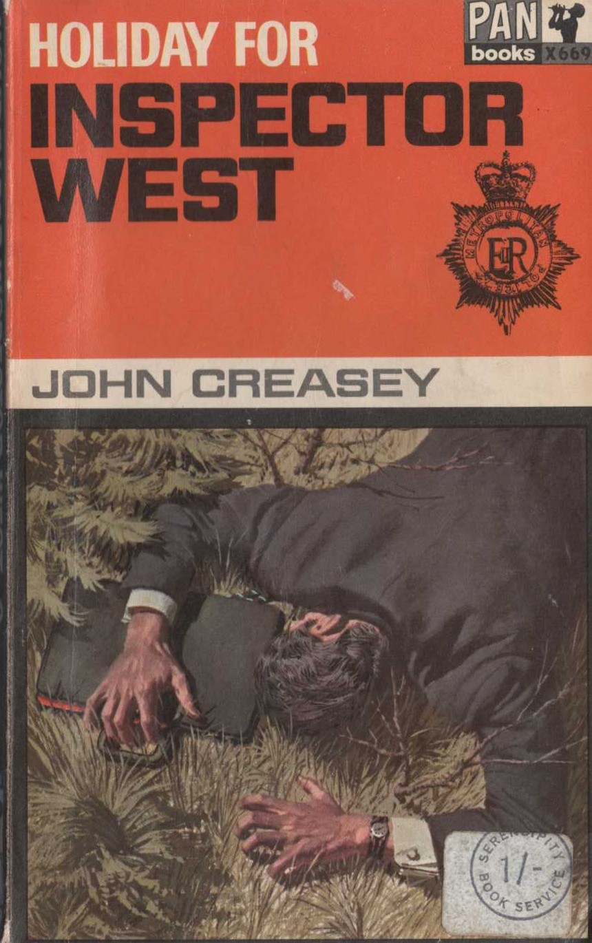 John Creasey  HOLIDAY FOR INSPECTOR WEST front book cover image