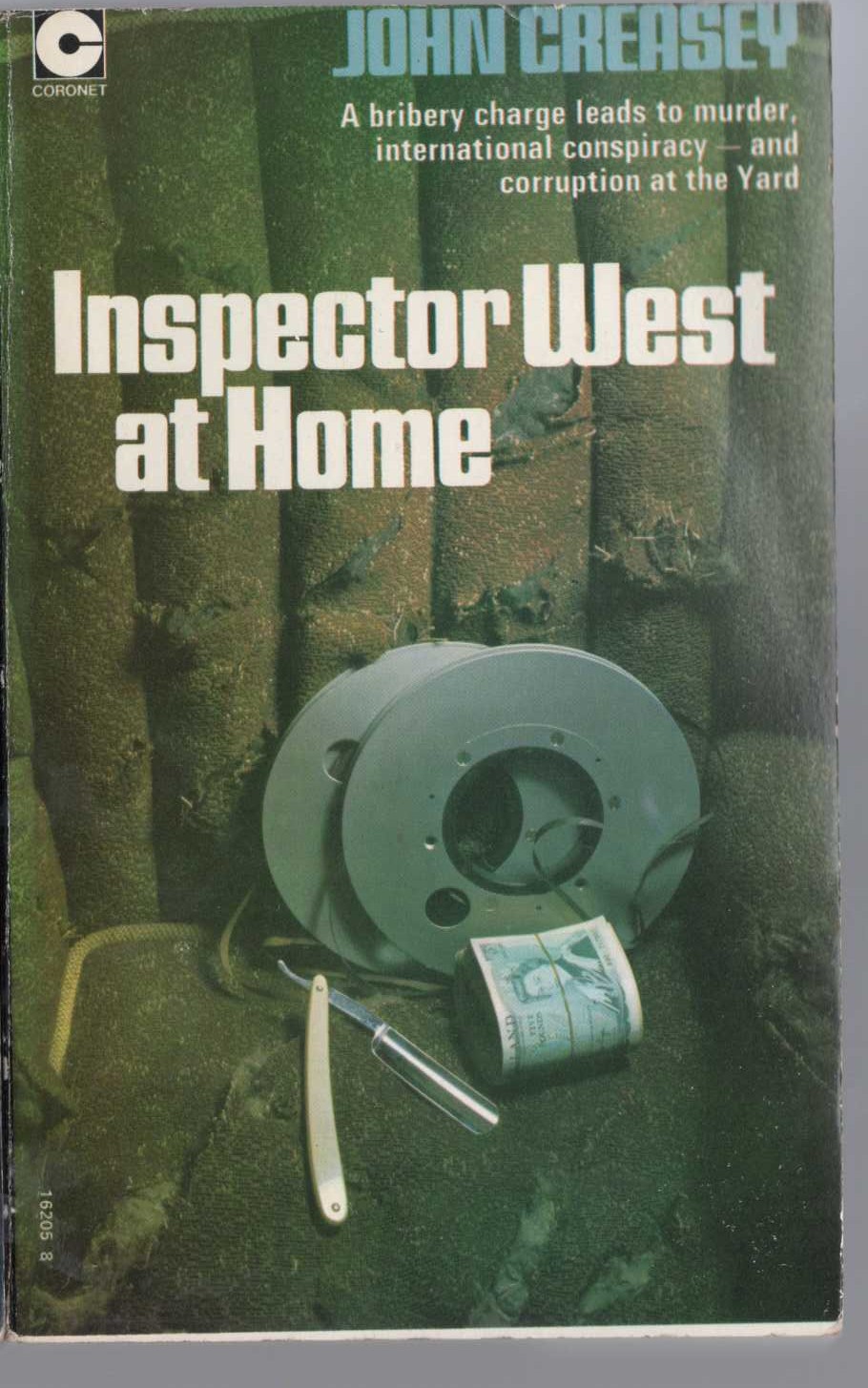 John Creasey  INSPECTOR WEST AT HOME front book cover image