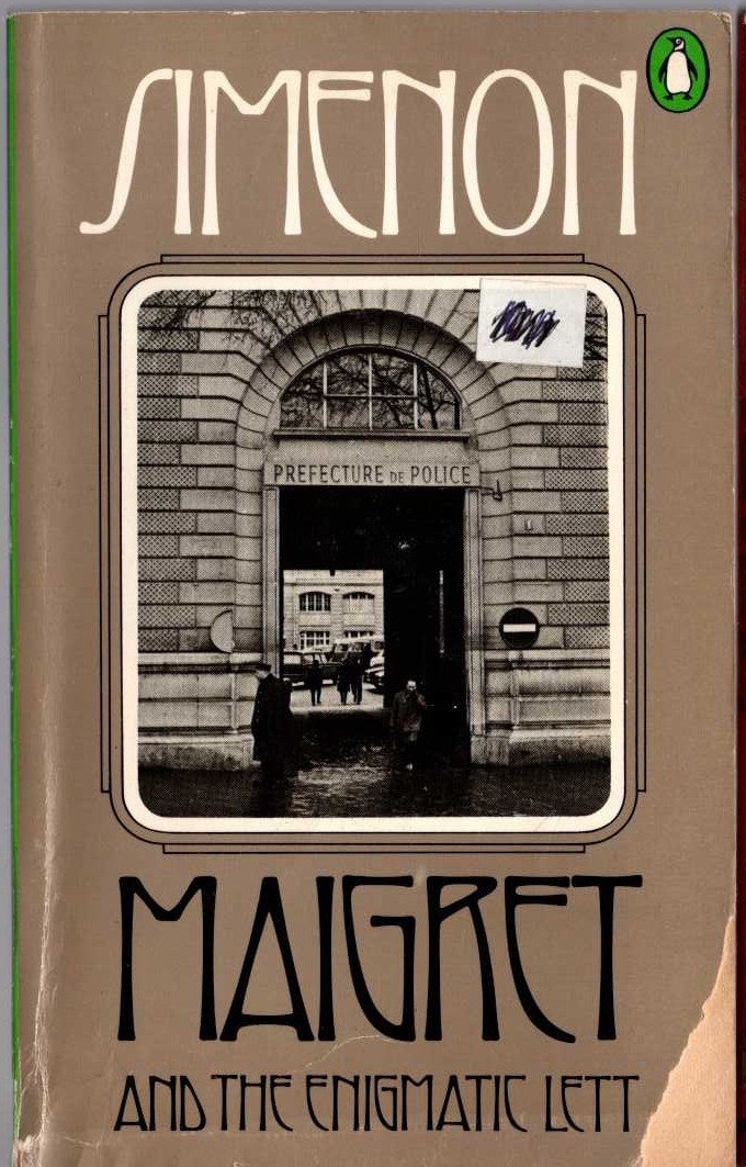 Georges Simenon  MAIGRET AND THE ENIGMATIC LETT front book cover image