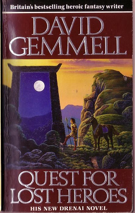 David Gemmell  QUEST FOR LOST HEROES front book cover image