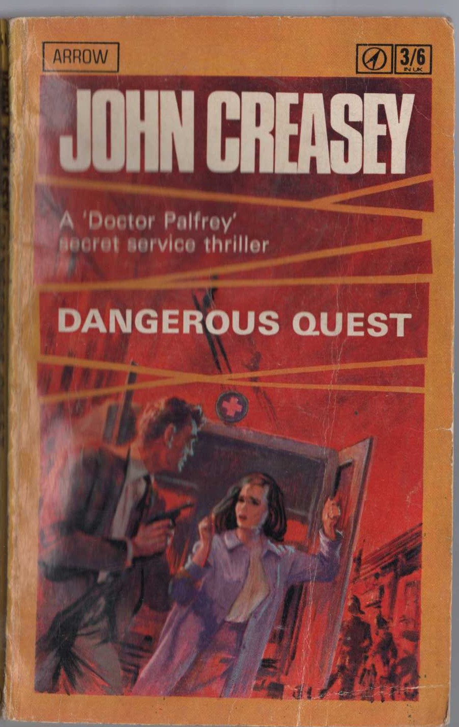 John Creasey  DANGEROUS QUEST (Doctor Palfrey) front book cover image