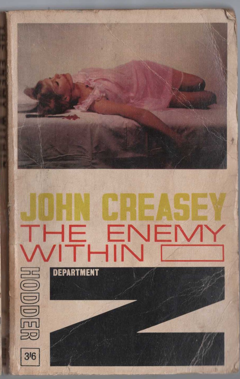 John Creasey  THE ENEMY WITHIN (Department Z) front book cover image