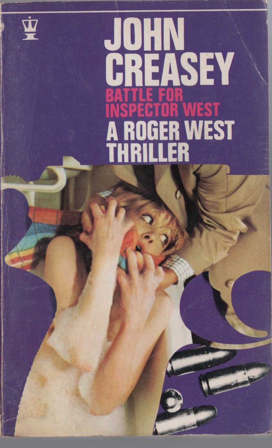 John Creasey  BATTLE FOR INSPECTOR WEST front book cover image