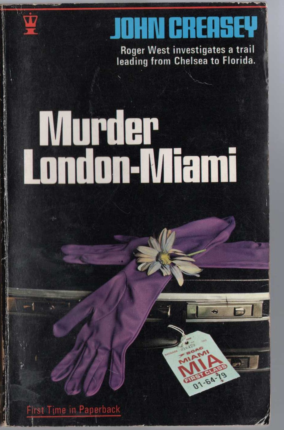 John Creasey  MURDER, LONDON - MIAMI front book cover image