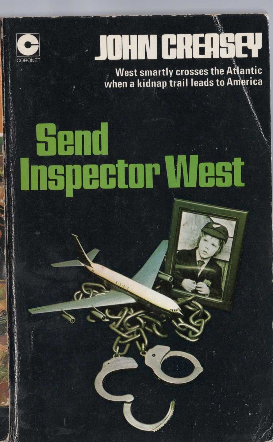 John Creasey  SEND INSPECTOR WEST front book cover image