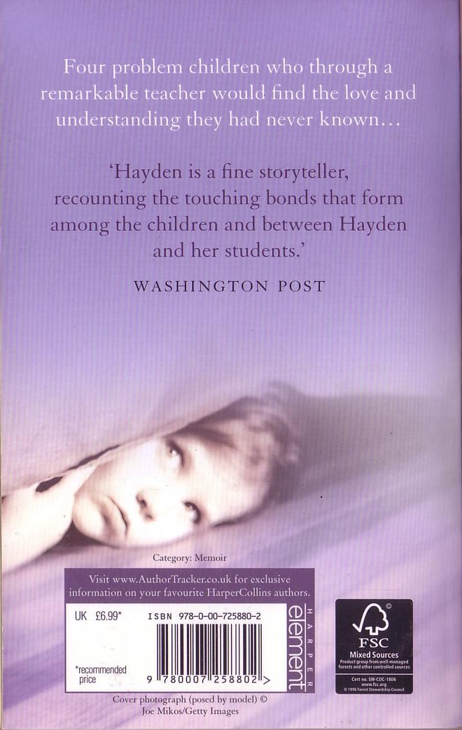 Torey Hayden  SOMEBODY ELSE'S KIDS magnified rear book cover image
