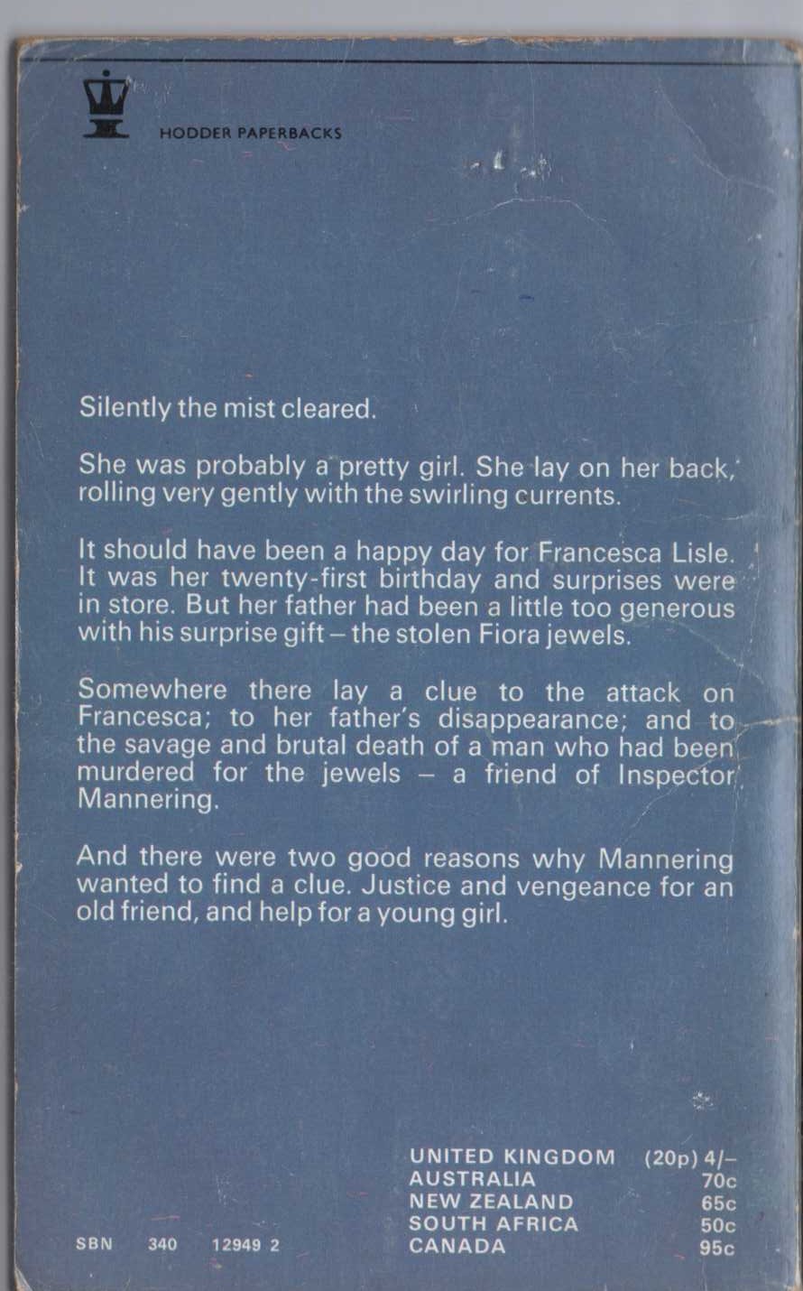 Anthony Morton  HELP FROM THE BARON magnified rear book cover image