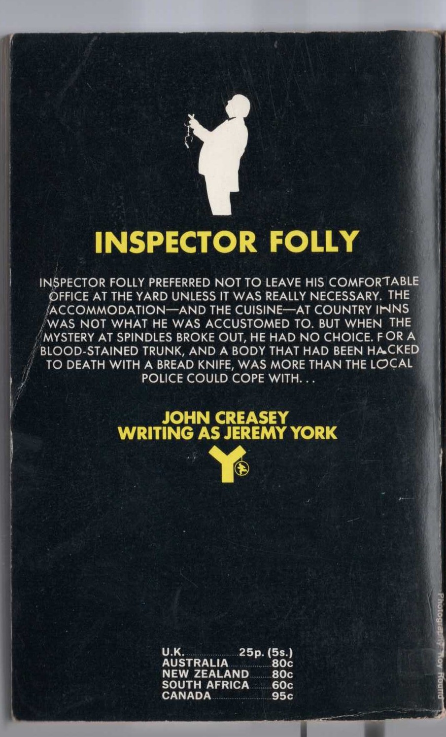 Jeremy York  FIND THE BODY magnified rear book cover image