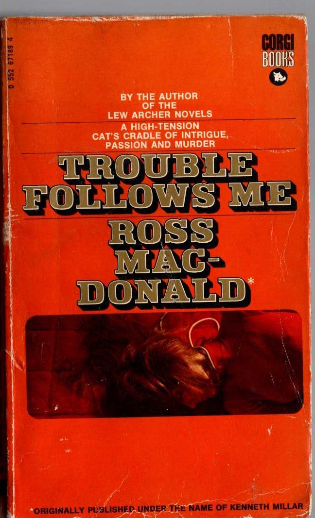 Ross Macdonald  TROUBLE FOLLOWS ME front book cover image