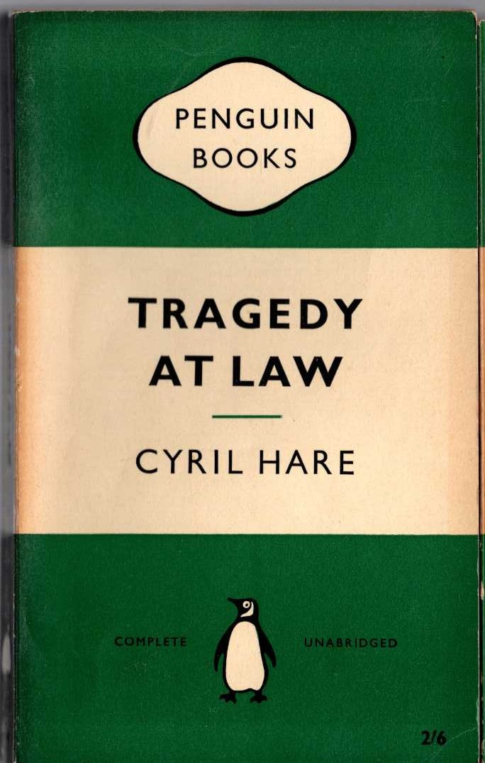 Cyril Hare  TRAGEDY AT LAW front book cover image