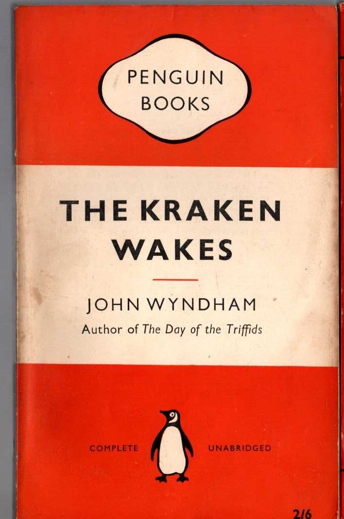 John Wyndham  THE KRAKEN WAKES front book cover image