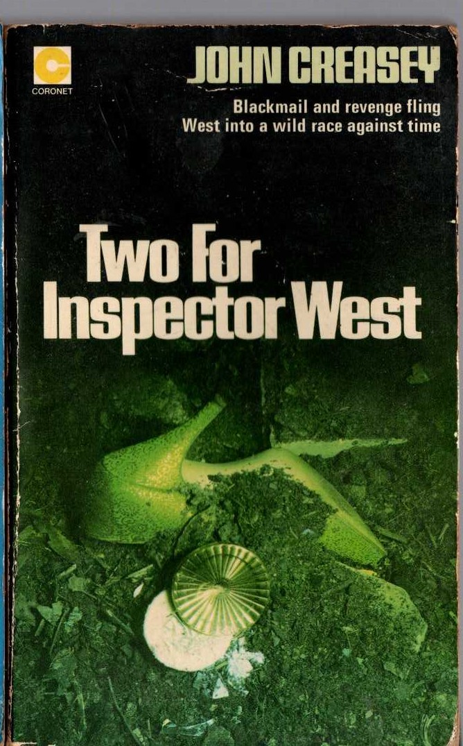 John Creasey  TWO FOR INSPECTOR WEST front book cover image