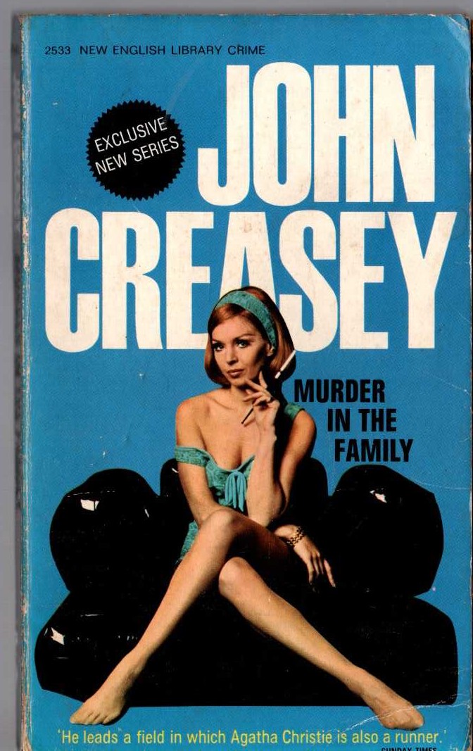 John Creasey  MURDER IN THE FAMILY front book cover image