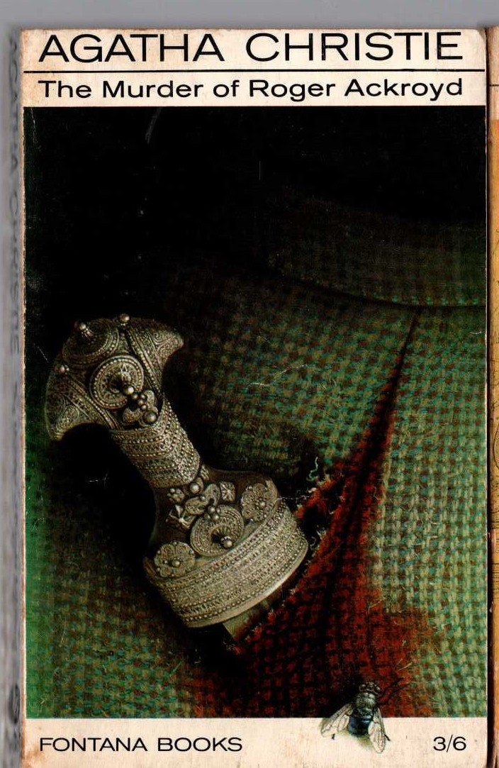Agatha Christie  THE MURDER OF ROGER ACKROYD front book cover image