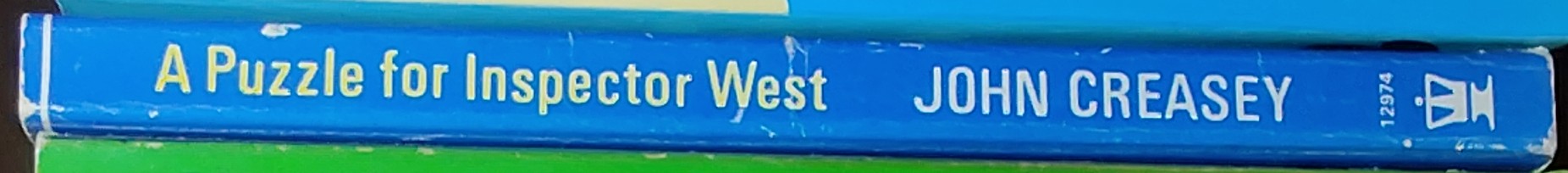 John Creasey  A PUZZLE FOR INSPECTOR WEST spine of book image
