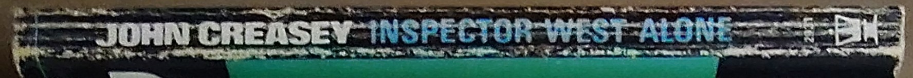 John Creasey  INSPECTOR WEST ALONE spine of book image