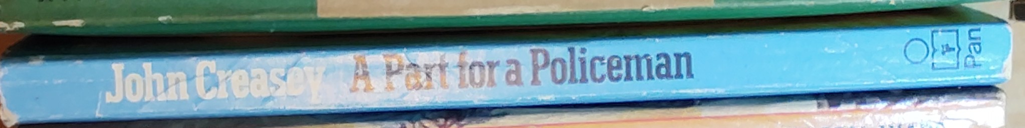 John Creasey  A PART FOR A POLICEMAN spine of book image