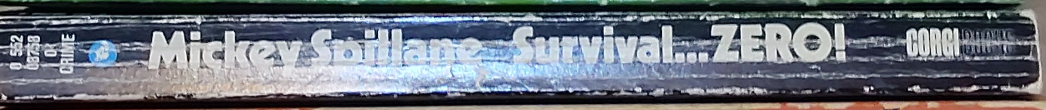 Mickey Spillane  SURVIVAL ZERO spine of book image