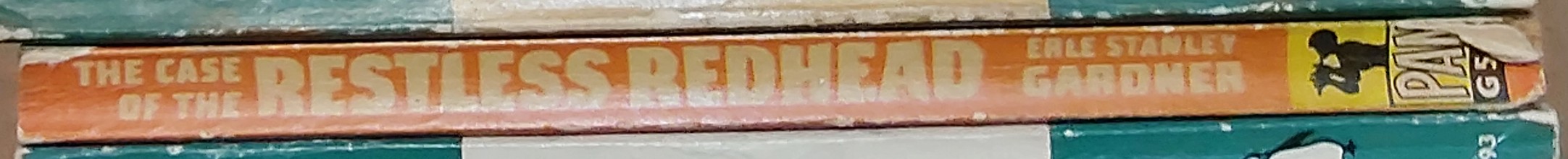 Erle Stanley Gardner  THE CASE OF THE RESTLESS REDHEAD spine of book image