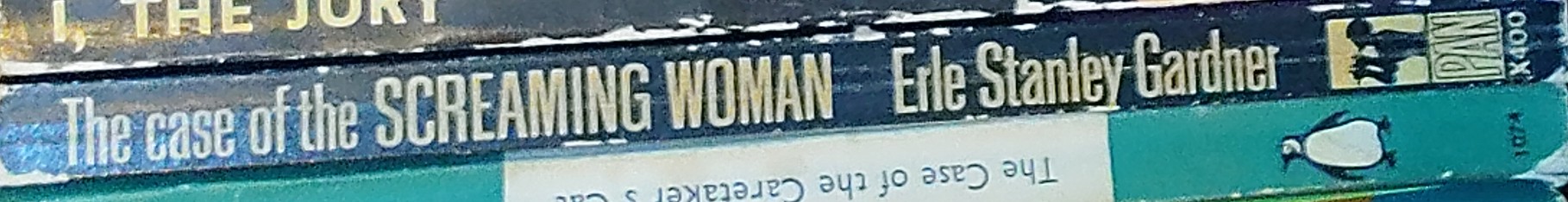 Erle Stanley Gardner  THE CASE OF THE SCREAMING WOMAN spine of book image