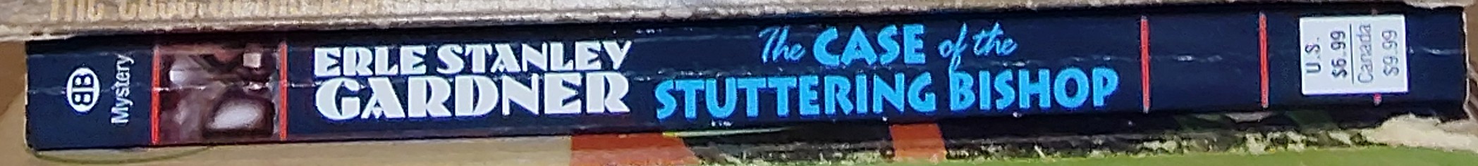 Erle Stanley Gardner  THE CASE OF THE STUTTERING BISHOP spine of book image