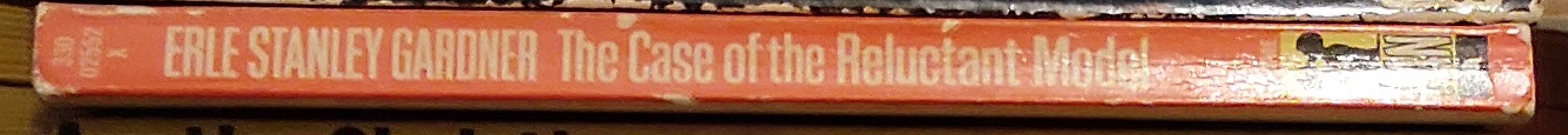 Erle Stanley Gardner  THE CASE OF THE RELUCTANT MODEL spine of book image