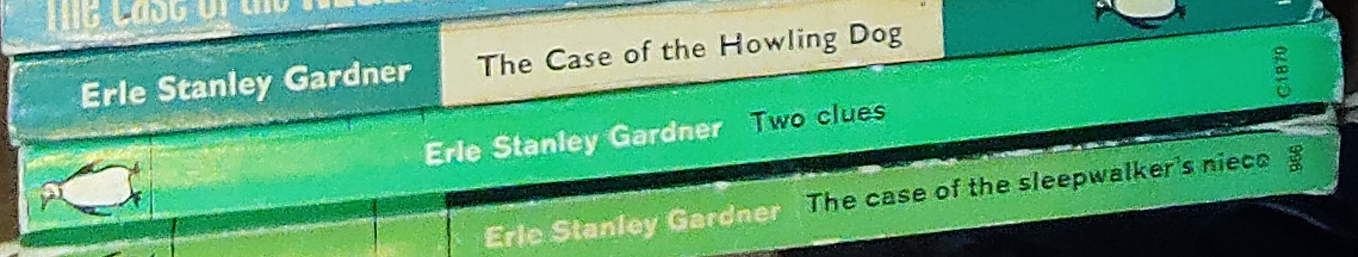 Erle Stanley Gardner  TWO CLUES spine of book image
