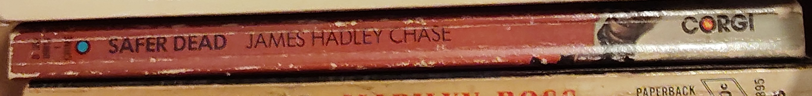 James Hadley Chase  SAFER DEAD spine of book image