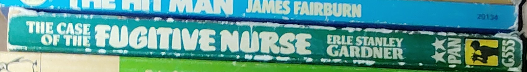 Erle Stanley Gardner  THE CASE OF THE FUGITIVE NURSE spine of book image