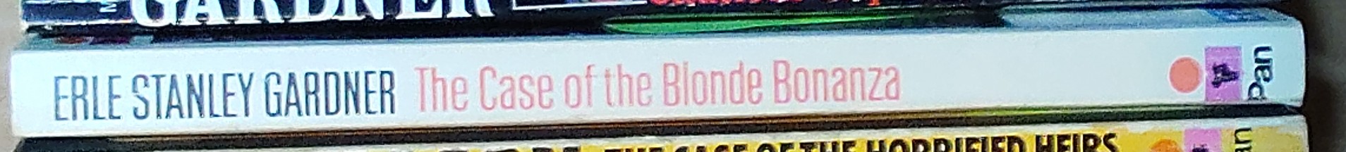 Erle Stanley Gardner  THE CASE OF THE BLONDE BONANZA spine of book image
