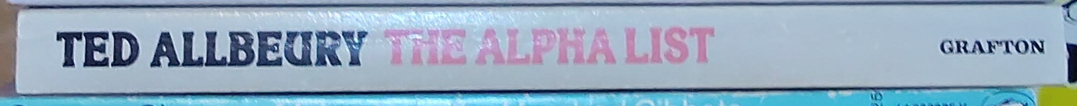 Ted Allbeury  THE ALPHA LIST spine of book image