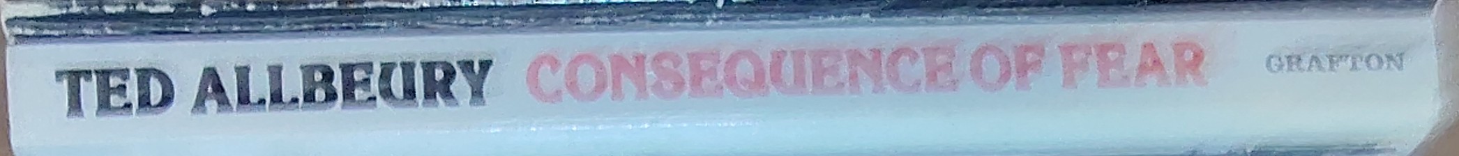 Ted Allbeury  CONSEQUENCE OF FEAR spine of book image