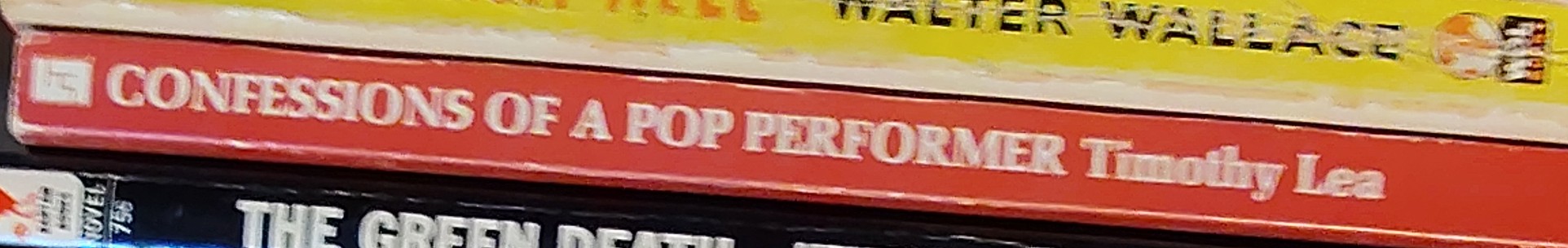Timothy Lea  CONFESSIONS OF A POP PERFORMER spine of book image