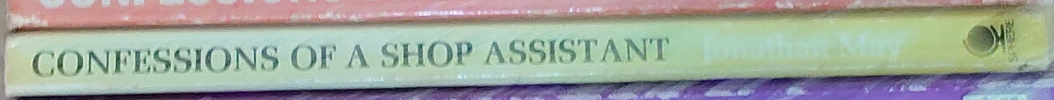 Jonathan May  CONFESSIONS OF A SHOP ASSISTANT spine of book image