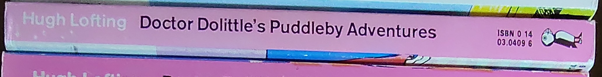 Hugh Lofting  DOCTOR DOLITTLE'S PUDDLEBY ADVENTURES spine of book image