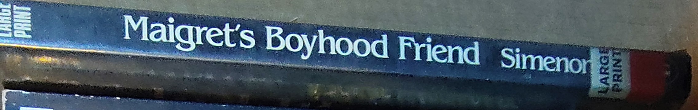 Georges Simenon  MAIGRET'S BOOYHOOD FRIEND spine of book image