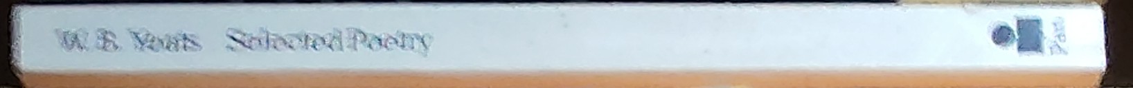 W.B. Yeats  SELECTED POETRY spine of book image