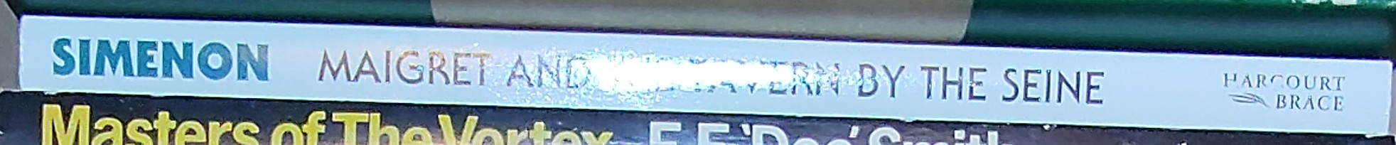 Georges Simenon  MAIGRET AND THE TAVERN BY THE SEINE spine of book image