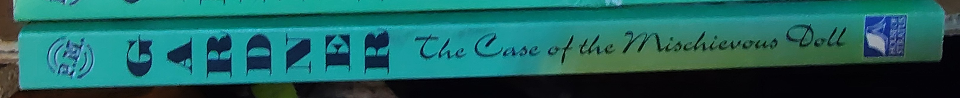 Erle Stanley Gardner  THE CASE OF THE MISCHIEVOUS DOLL spine of book image