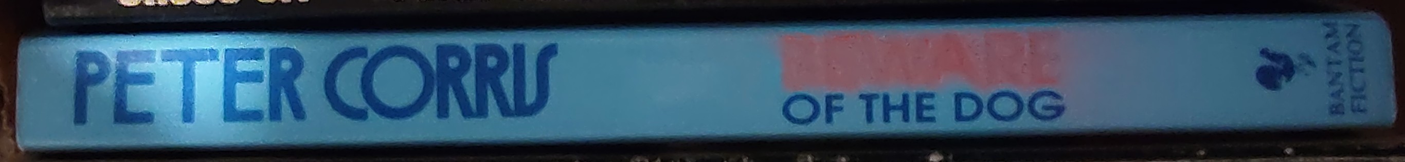 Peter Corris  BEWARE OF THE DOG spine of book image