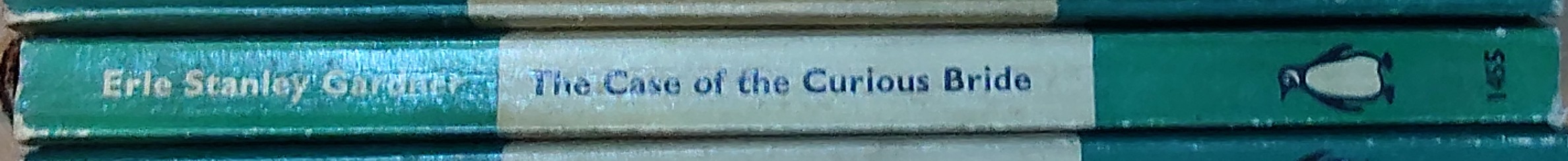Erle Stanley Gardner  THE CASE OF THE CURIOUS BRIDE spine of book image
