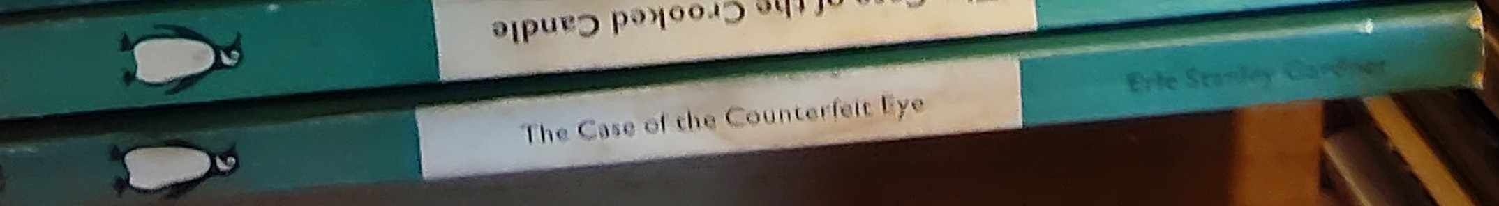 Erle Stanley Gardner  THE CASE OF THE COUNTERFEIT EYE spine of book image