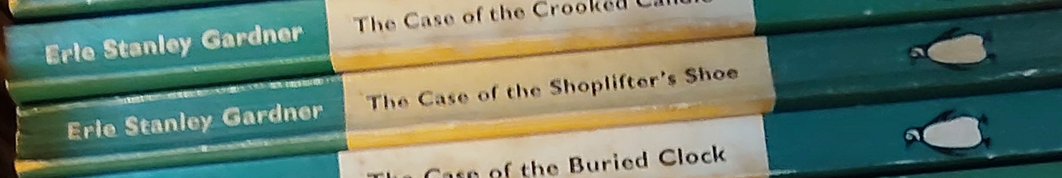 Erle Stanley Gardner  THE CASE OF THE SHOPLIFTER'S SHOE spine of book image